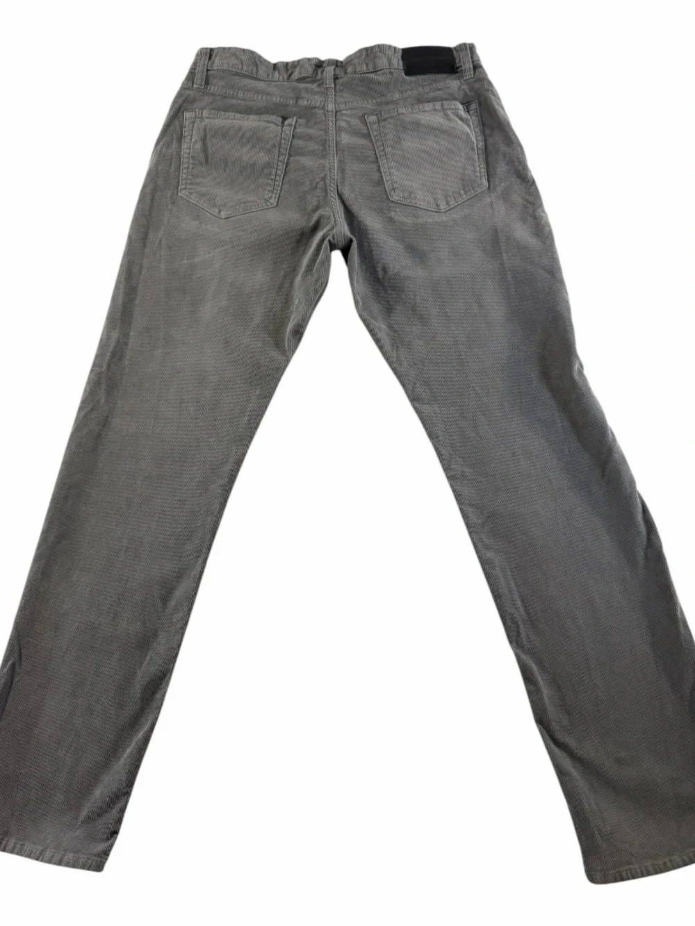 Lucky Brand 121 Slim Gray Corduroy Pants 34x32 Stretch Cord